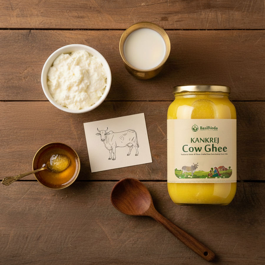 BasilVeda family farm and A2 ghee